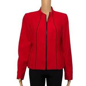 kasper jacket & Coats Zipper Woman’s 8 Red